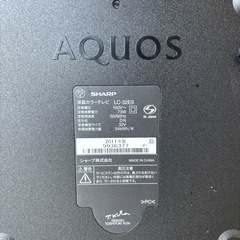 SHARP 液晶カラーテレビ　LC-32E9 2011年製　ジャンク AQUOSの画像