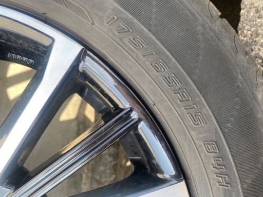 [お取引決定］175/65R15 夏タイヤ　ダンロップ　エナセープ 社外アルミホイール付き　トヨタ　アクア