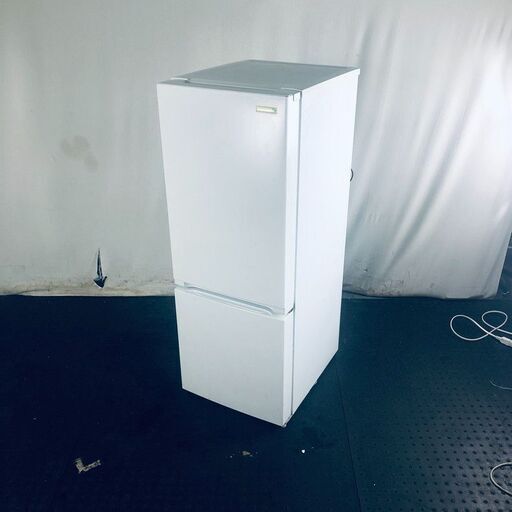 ID:rd23932 ヤマダ電機 YAMADA 冷蔵庫 一人暮らし 中古 2018年製 2ドア 156L ホワイト ファン式 右開き YRZ-F15E1  【リユース品：状態D】【送料無料】【設置費用無料】