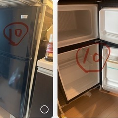 【最終値下げ】一人暮らし用品一式 10点（洗濯機、冷蔵庫、テレビ、ベット、ソファー、テーブル、棚、ライト）の画像