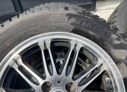スパイクタイヤ4本セット 185/65R15 ウィングロード、ティーダ、12系ノート、デミオ等【アルミ付】