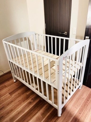 (美品)Katoji カトージ ベビーベッド  120cm×70cm