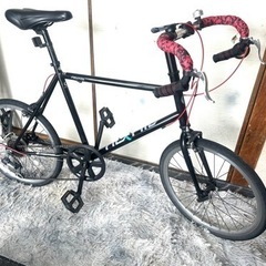 お洒落なミニベロ 20インチ、SHIMANO7段変速、ドロップハンドル