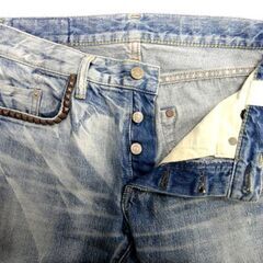 名作！ hysteric glamour 0292AP11 28インチ デニム セルヴィッチ 赤耳 クラッシュ加工 ヒステリックグラマー ヴィンテージ 札幌市 中央区 南12条の画像