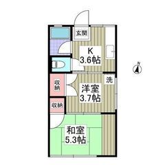 💙敷礼０！《2K》小田原市♦井細田駅徒歩10分！日当たり良好、南...