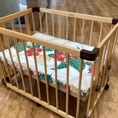 ベビーベッド【町田市再生家具】　240165の画像