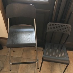 カウンターチェア　折りたたみの画像