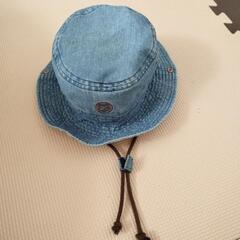 しまじろう帽子　52　２歳、３歳頃　ジーンズ生地の画像