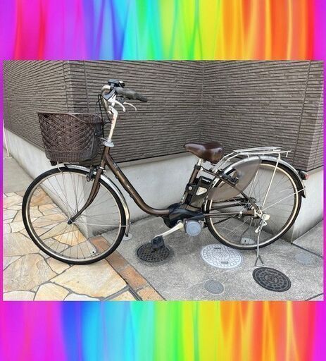 D325 ☆ 12000円☆ ミニベロ クルーザー アイボリー 6段変速付き中古