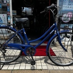 26インチのママチャリ　ブルー
