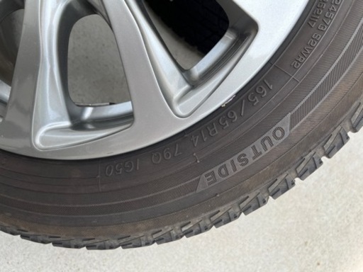 スタッドレスタイヤ　4本セット アルミホイール付き　165/65R14 ※値上げ予定です