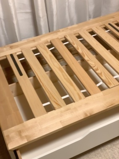 IKEAシングルベッド　引き出し付き　スノコタイプ