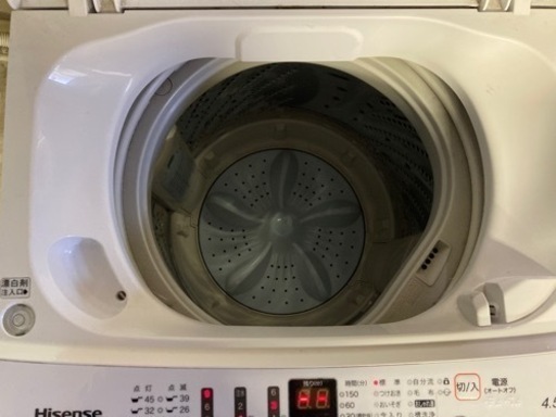 ハイセンス　4．5kg全自動洗濯機& 120L 2ドア冷凍冷蔵庫　セット販売　家電 生活家電 洗濯機