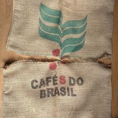 ブラジルコーヒー生豆麻袋　真ん中カット39枚セット