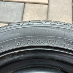 14インチ　バリ溝タイヤホイール4本セットの画像