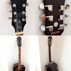 美品 Epiphone エピフォン アコースティックギター ソフトケース 小物 YAMAHA チューナー ピック 弦 セット！！できるだけ早く取りに来ていただける方、優先いたします。の画像