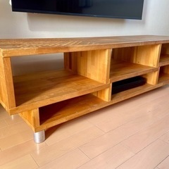 テレビボード　パイン集成材の画像