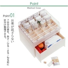 服薬管理 お薬ボックス お薬カレンダー 薬箱 救急箱の画像