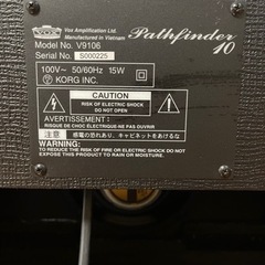 【sold out 済】VOX(ヴォックス) コンパクト ギターアンプ ケーブル付の画像