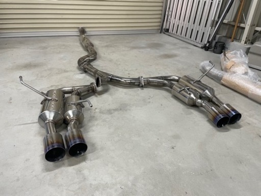 ROWEN 4本出しマフラー WRX STI(VAB)用 チタンテール ステンレスモデル 新品ガスケット＆ボルトナット付き