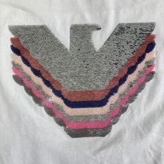 EMPORIO ARMANI エンポリオアルマーニ　レディーススパンコール半袖Tシャツの画像