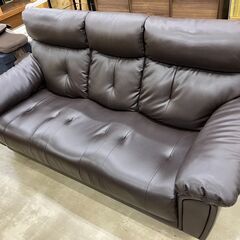 3Pソファ☆3人掛け☆ハイバック☆革 半皮 731