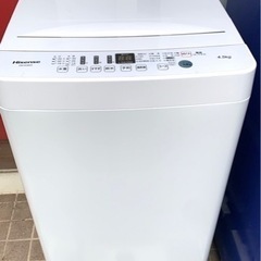 【お買得】 ⭐️高年式⭐️ ハイセンス Hisense 洗濯機  4.5Kg HW-E4503 2020年製