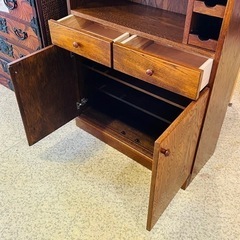 三越ブルージュ★キャビネット★書棚★木製家具★ 取付無料！三越家具 ブルージュ おしゃれアンティーク 天然木