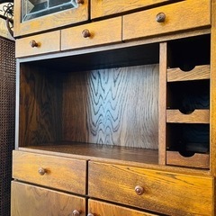 三越ブルージュ★キャビネット★書棚★木製家具★ 取付無料！三越家具 ブルージュ おしゃれアンティーク 天然木