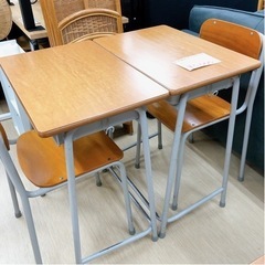 在庫19組◆再入荷◆KOKUYO 学校机＆椅子 1組6000円(税込)◆特サイズ 173cm~（机・椅子ともに）作業台・ミシン台・会議机としても使えます【こちらは店舗です。浜村鹿野温泉ICから3分 買取本舗 宮本リサイクル 営業時間９～１９時 定休日水曜日】の画像