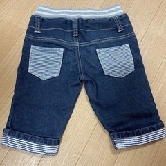 美品110cm デニムショートパンツの画像