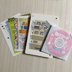 【くもん】幼児からの英語カード　町の中のもの編　CD付きの画像