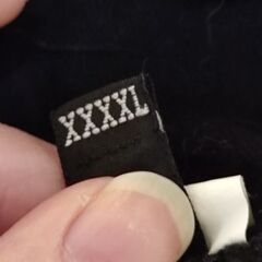 レディース黒のパンツ4XLの画像