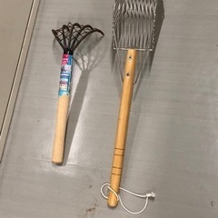 潮干狩り　熊手　&     網