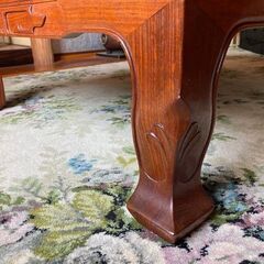 中古美品　唐木　紫檀無垢材　座卓/ローテーブル リビングテーブル 天然無垢材の画像
