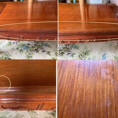 中古美品　唐木　紫檀無垢材　座卓/ローテーブル リビングテーブル 天然無垢材の画像