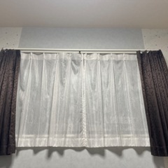 遮光カーテン ドレープレースセットの画像