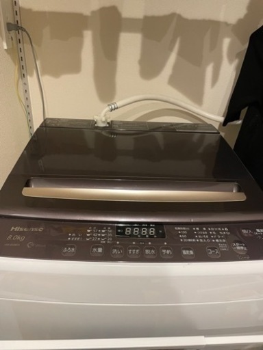 【売り切り】ハイセンス8キロ 洗濯機