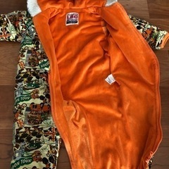 80サイズ　キッズジャンプスーツ　雪遊び・冬のお外遊びに最適　カバーオール ボアの画像