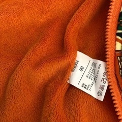 80サイズ　キッズジャンプスーツ　雪遊び・冬のお外遊びに最適　カバーオール ボアの画像