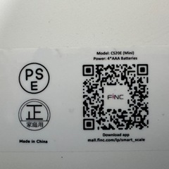 *\(^o^)/*FiNC　体組成計　体重計の画像