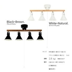 天井証明4灯　ブラックの画像
