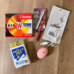 【OA用品まとめ売り】タッチペン、USBマウス、CD-RWなど