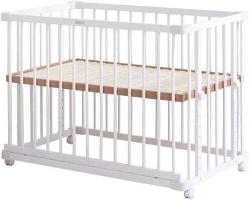 ファルスカ　ベビーベッド　添い寝　ホワイト　ベッドサイドベッド03 子供用品 ベビー用品 ベビーベッド、家具