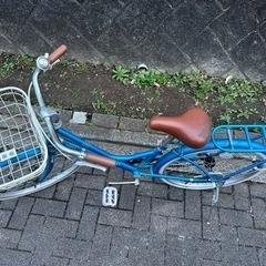 あさひ子供自転車22インチネイビー(杉並区引取限定) あさひ自転車子ども22インチ (横浜) 横浜のクロスバイクの中古