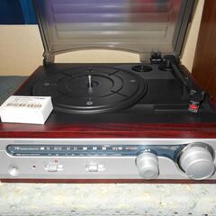 レコードプレイヤー　スピーカー内臓の画像