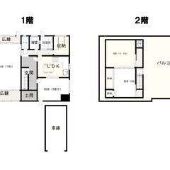 【入居者大募集！】広々５LDK！２階戸建て！駅徒歩4分！車庫付き・池のある日本庭園付き・屋上付き！家賃７万円！ - 不動産