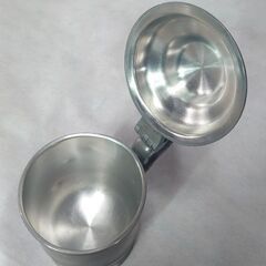 好評完売ありがとう【ダンヒル製】『古物風』オシャレな蓋付♪　ビンテージ ピューターマグ（蓋付）◐サイズ 高さ15✕直径8の画像