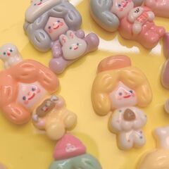 【レア品おまけ】韓国系パーツ　まとめ売り　レジン　デコパーツ 21個の画像