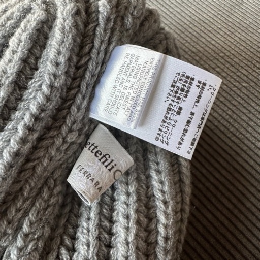 【美品】Settefili Cashmere カシミヤ カシミア ニットキャップ